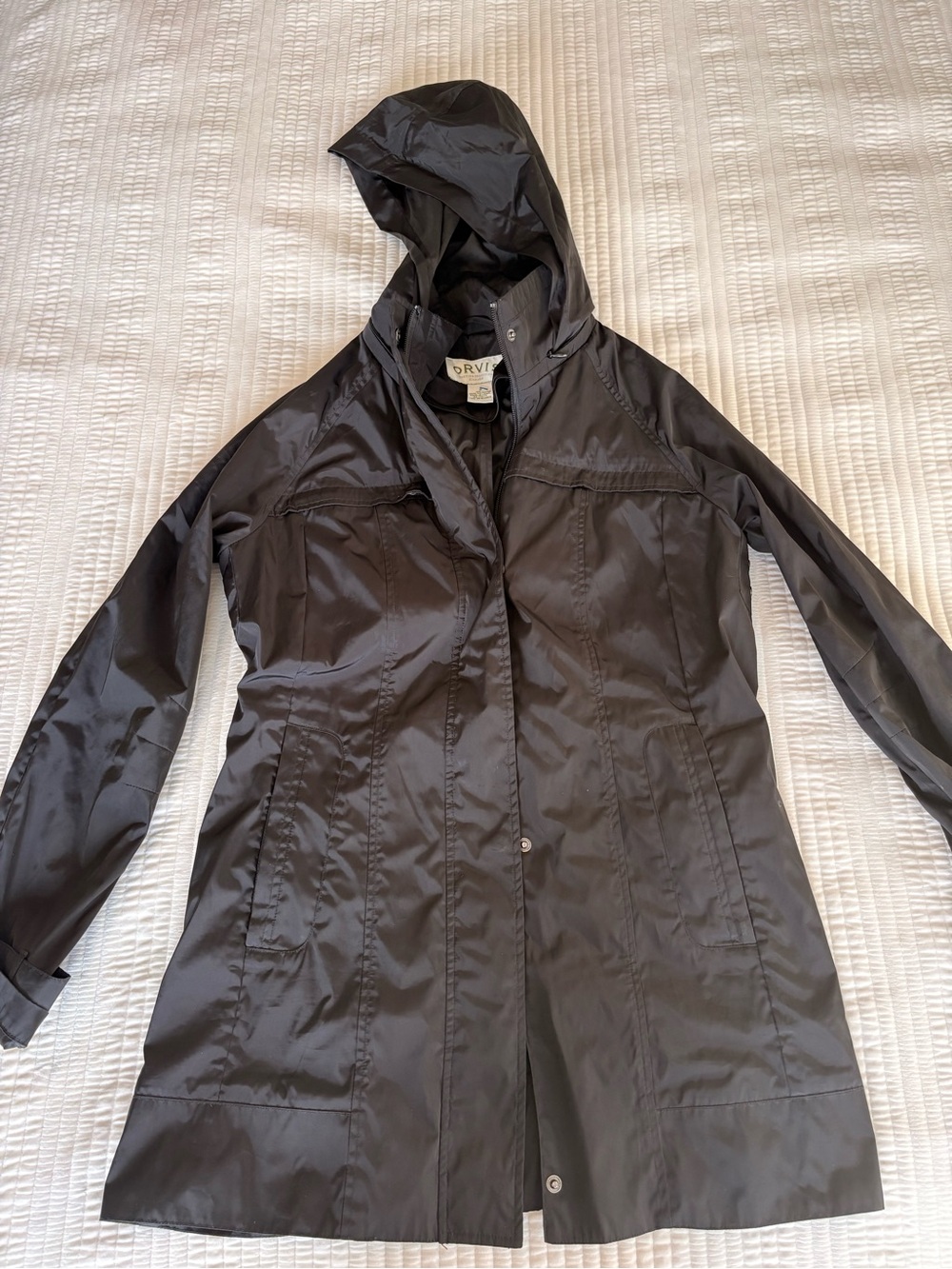 Orvis Women's Hooded Raincoat Trench Jacket